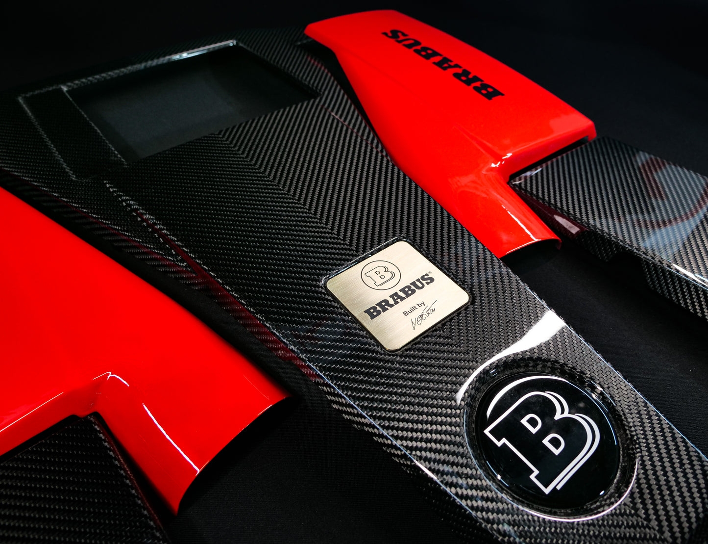 Mercedes-Benz W463 G63 G-Class Brabus Style Carbon Fiber Engine Cover Set