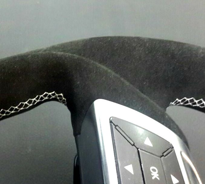 Mercedes-Benz ML W166 GL GLS GLE G W463 W212 E Steering Wheel Carbon Alcantara