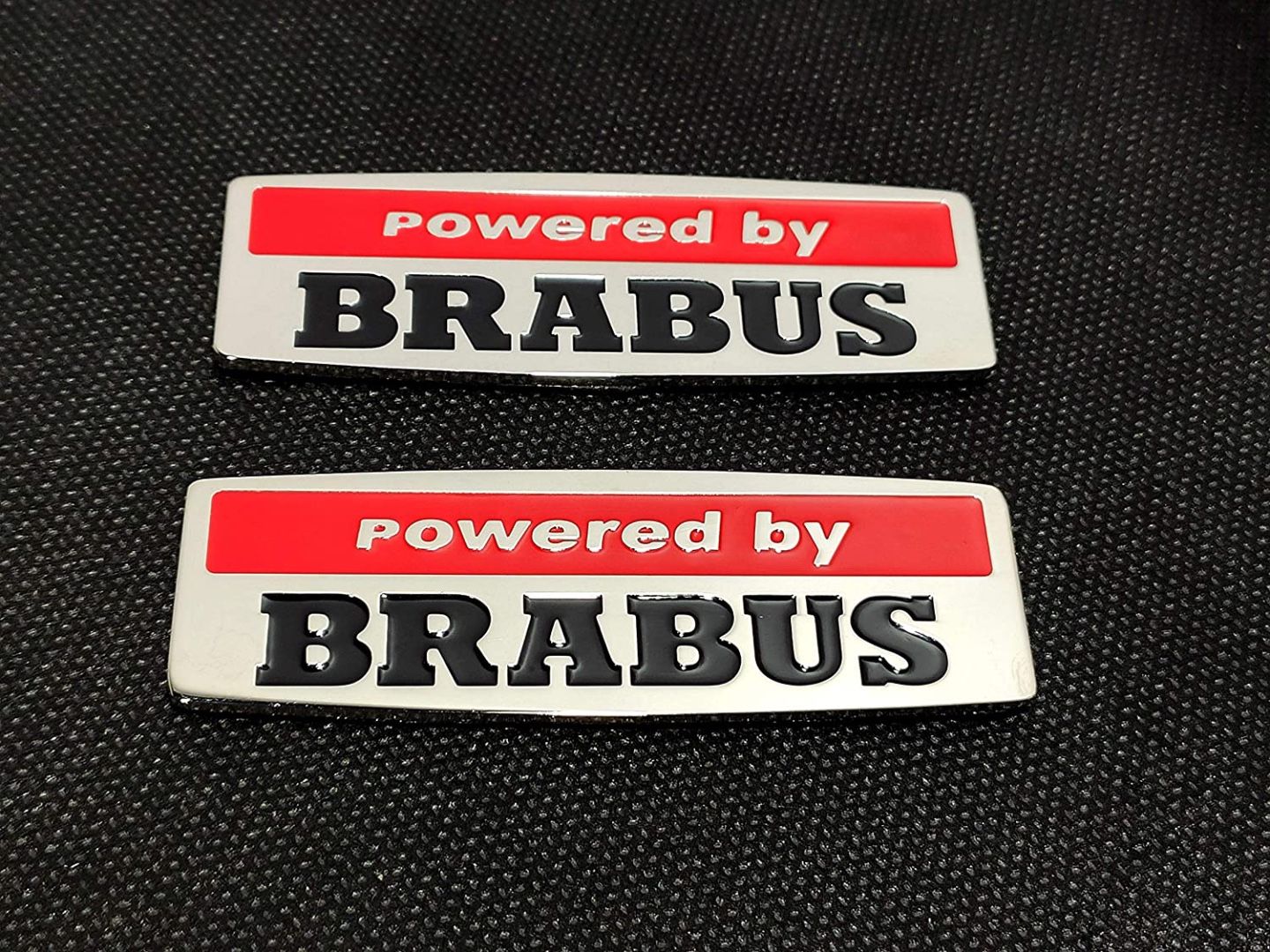 Powered by Brabus Style Fender Emblem Metal Badge Sticker Logo for Mercedes-Benz W463 G-Class