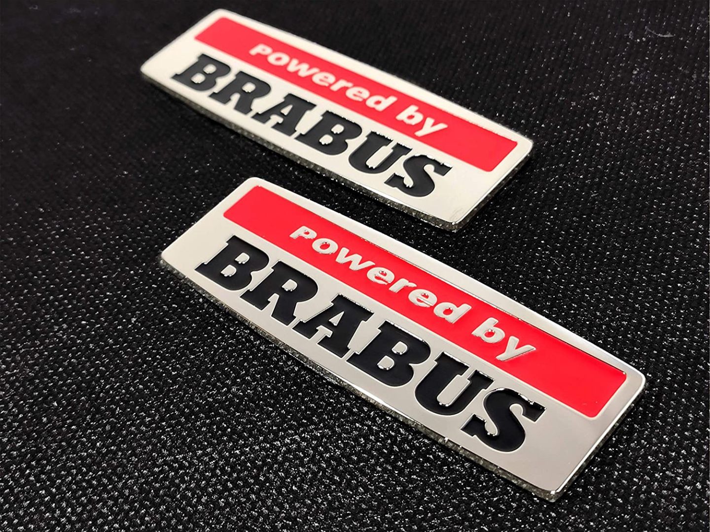 Powered by Brabus Style Fender Emblem Metal Badge Sticker Logo for Mercedes-Benz W463 G-Class