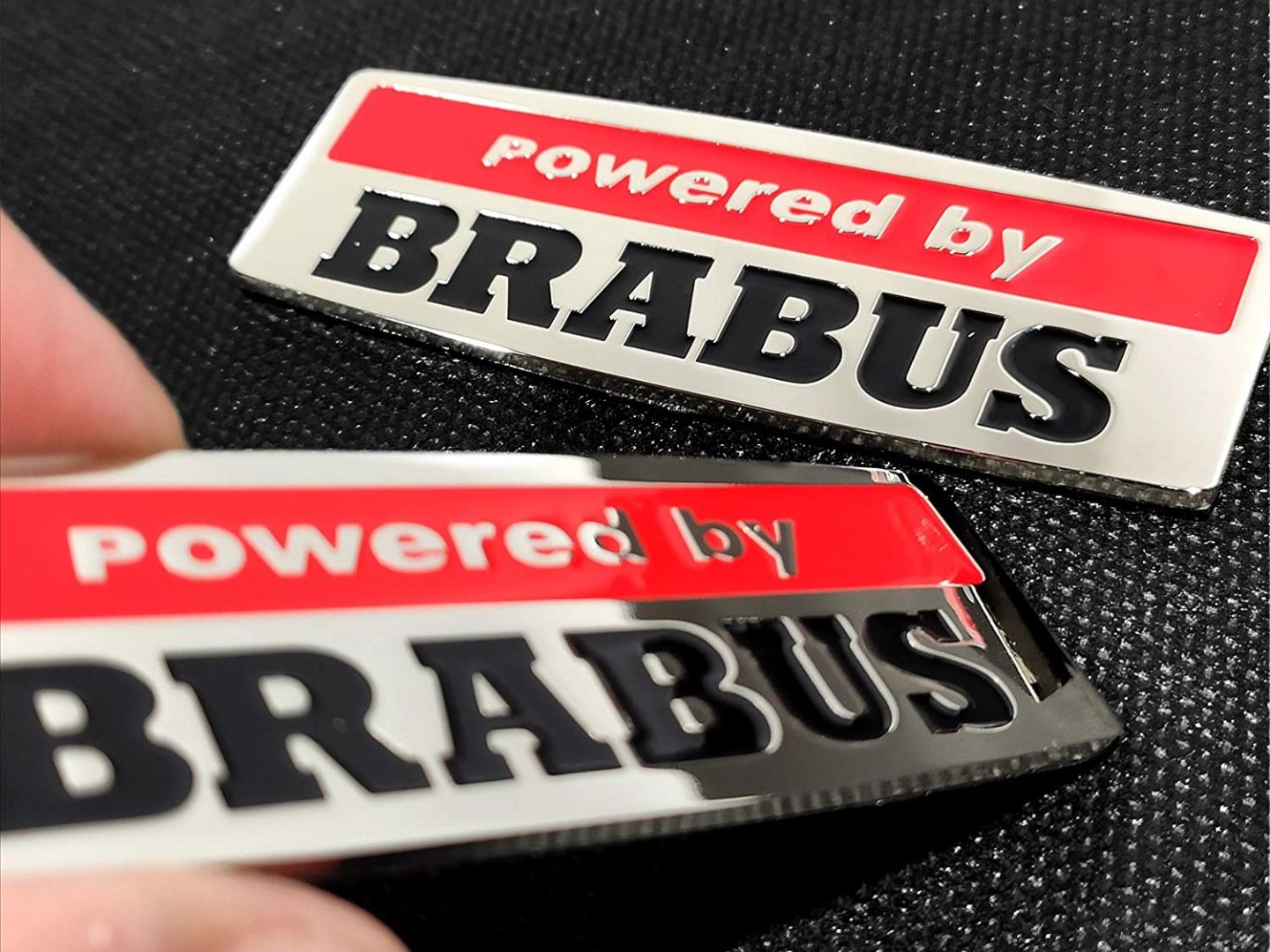 Powered by Brabus Style Fender Emblem Metal Badge Sticker Logo for Mercedes-Benz W463 G-Class