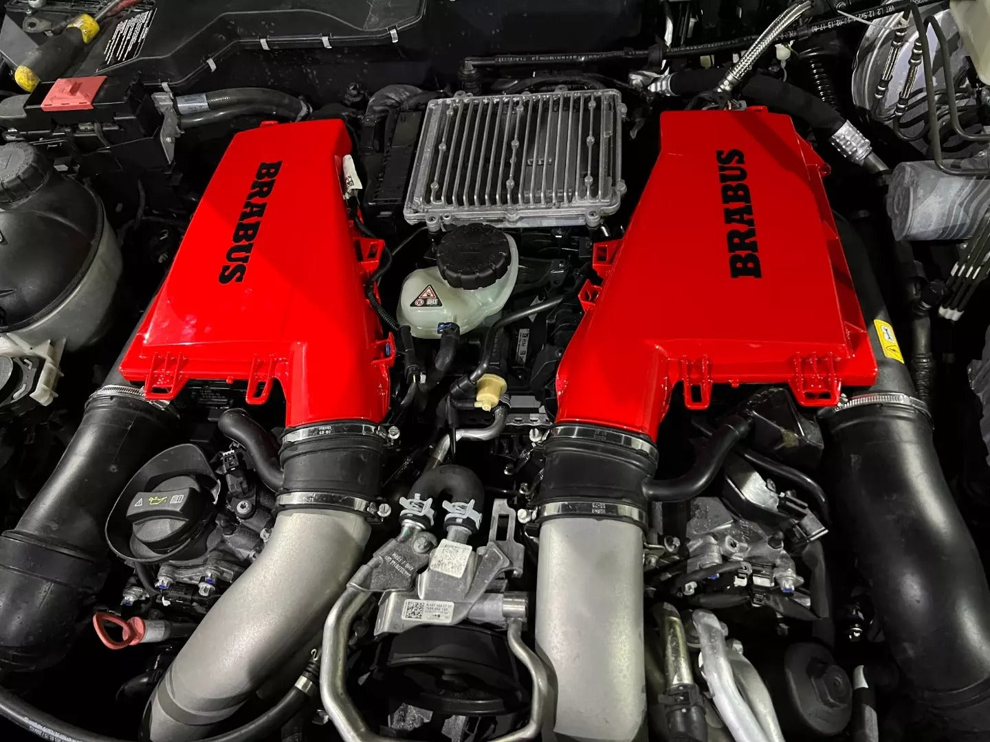 Mercedes-Benz G-Wagon W463 G63 Brabus Style Engine Air Filter Red Housings Replacement