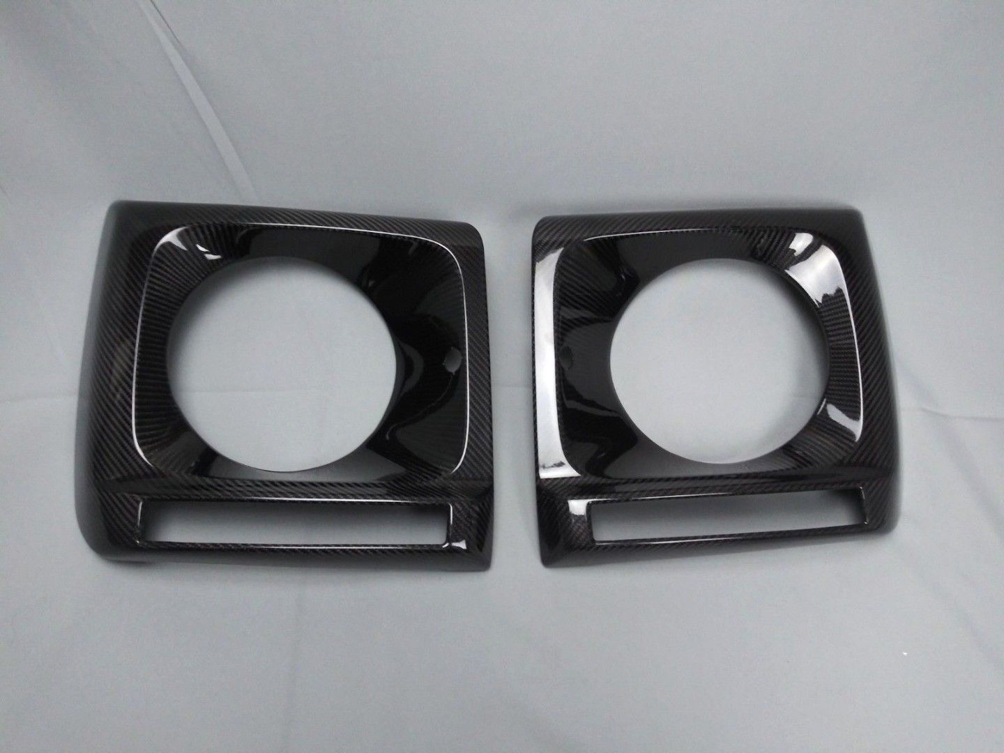 Mercedes-Benz W463 G-Wagon Carbon Fiber Front Headlight Covers Set