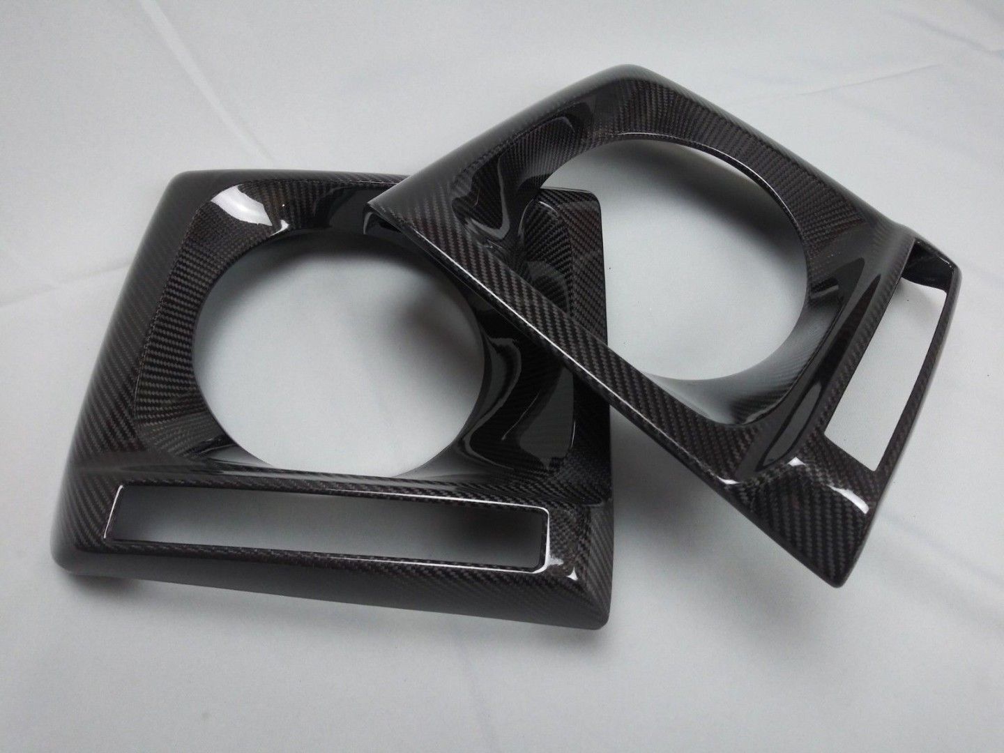 Mercedes-Benz W463 G-Wagon Carbon Fiber Front Headlight Covers Set