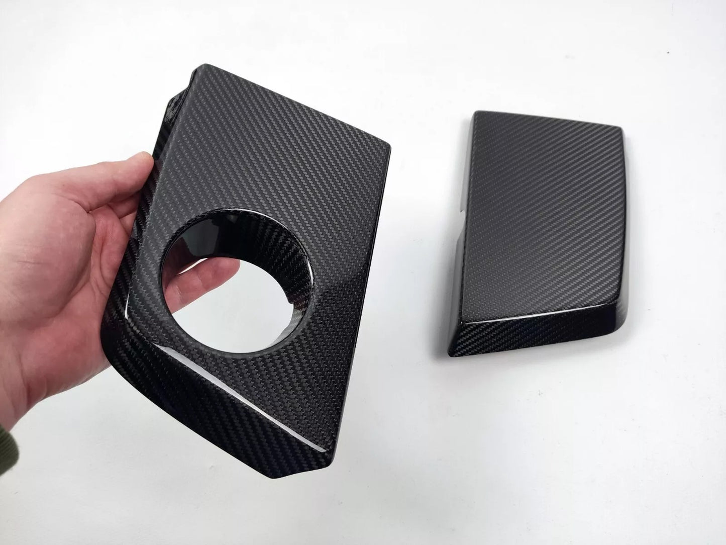 G Wagon Carbon Fiber Engine Trim 2 pcs made for G63 W463 G-Class till 2018