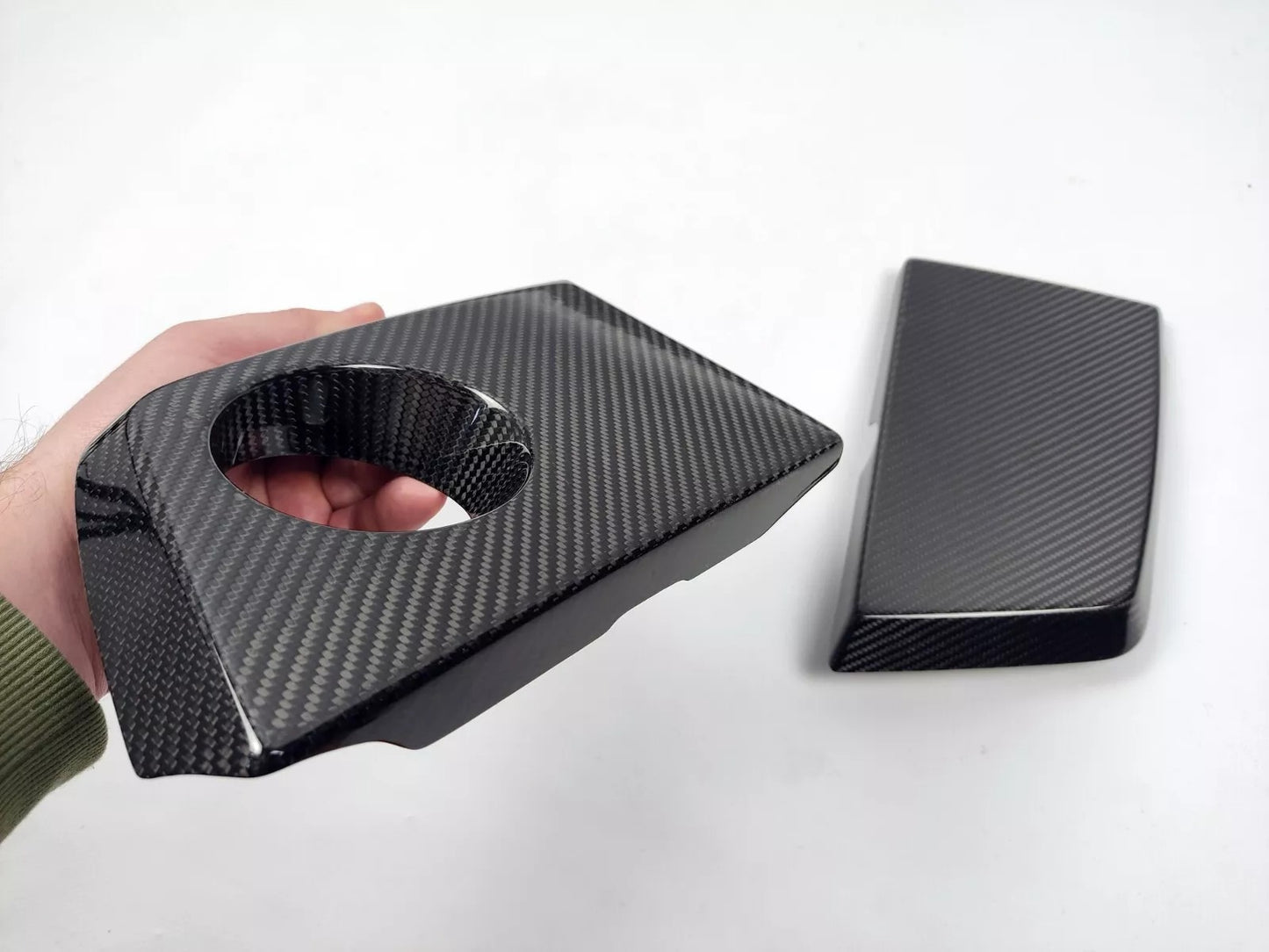 G Wagon Carbon Fiber Engine Trim 2 pcs made for G63 W463 G-Class till 2018