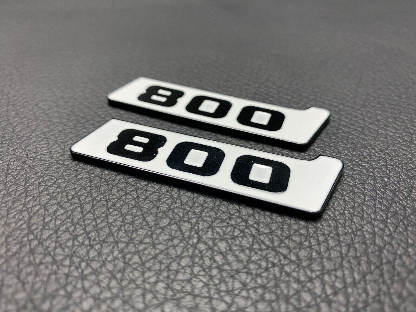 Superwhite Fender Emblems 800 Logo Badges for Mercedes-Benz W463 W463A G-Class G Wagon