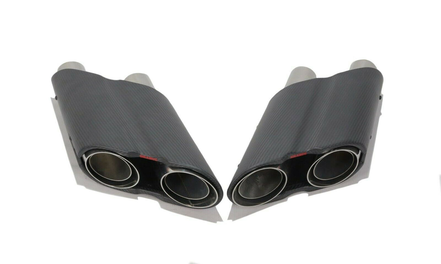 Mercedes W463A Brabus Style Carbon Exhaust Pipe Tips Rocket Edition