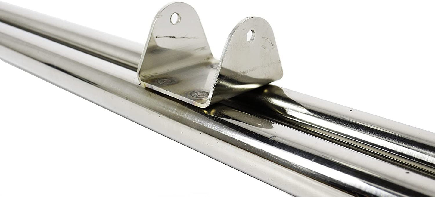 Mercedes-Benz W463 G-Class Stainless Steel Rear Skid Plate with Pipes