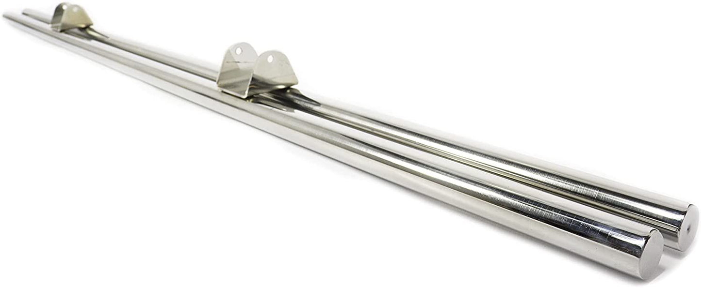 Mercedes-Benz W463 G-Class Stainless Steel Rear Skid Plate with Pipes