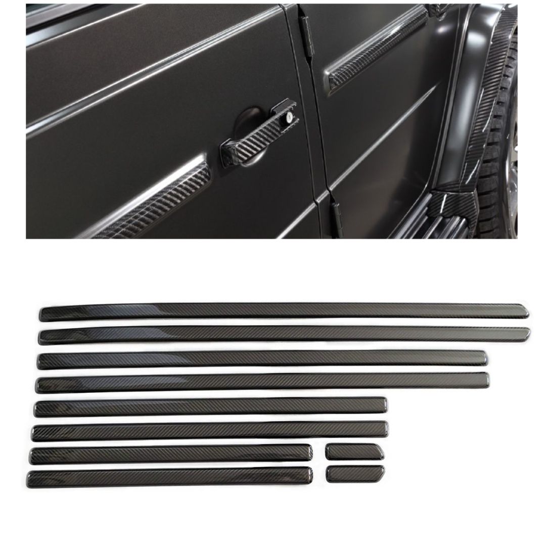 Carbon Fiber Side Moldings for Mercedes-Benz G-Class G-Wagon W463A 10 pcs