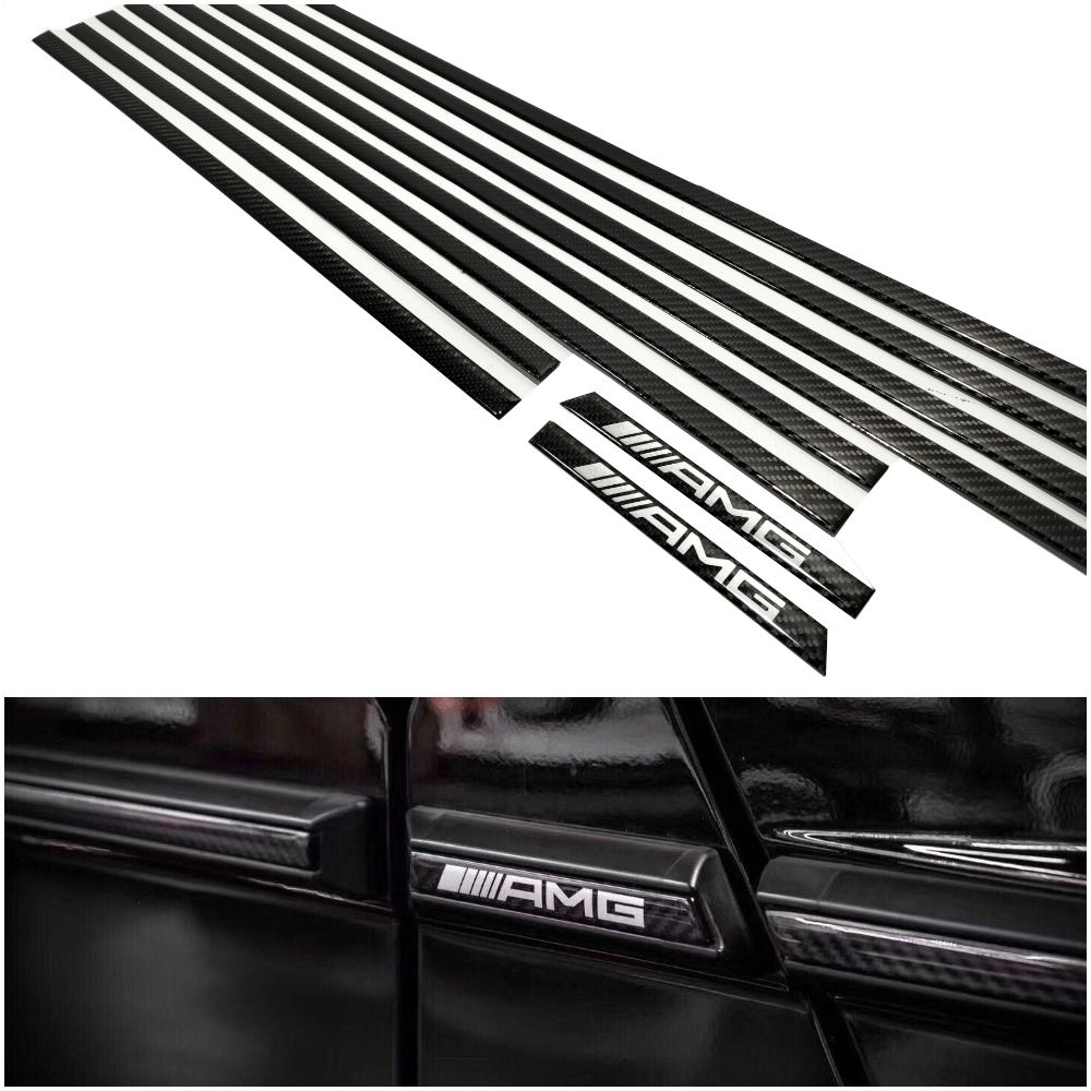 Carbon Fiber Side Moldings Insertions Set AMG Brabus Style for Mercedes-Benz W463 G-Class