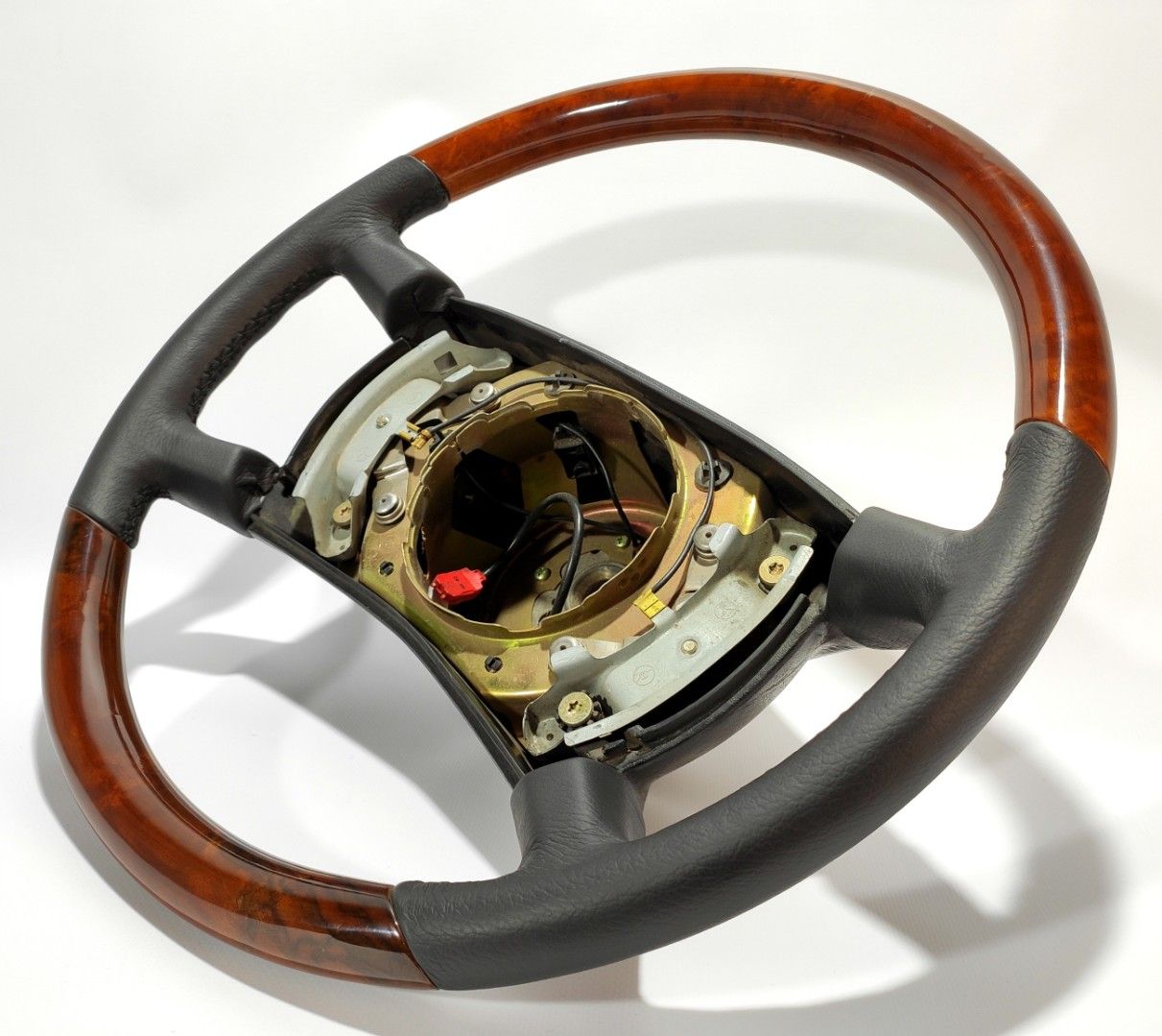 Mercedes-Benz W124 W126 S126 W201 Wood Leather Steering Wheel