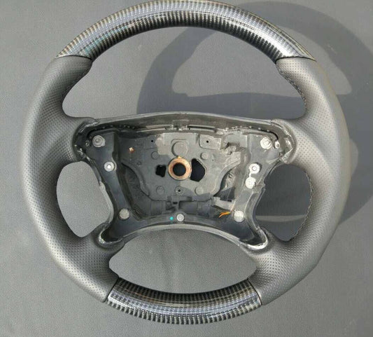Mercedes-Benz CLK-Class E-Class G-Class W463 W209 W211 Steering Wheel Carbon Leather