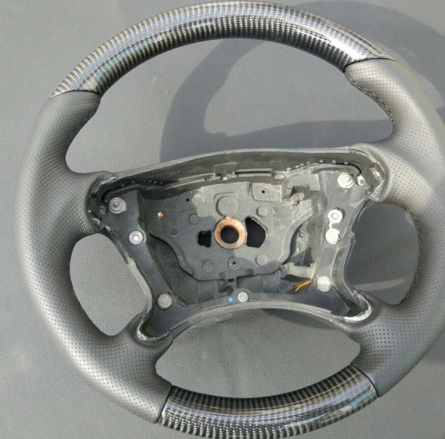 Mercedes-Benz CLK-Class E-Class G-Class W463 W209 W211 Steering Wheel Carbon Leather