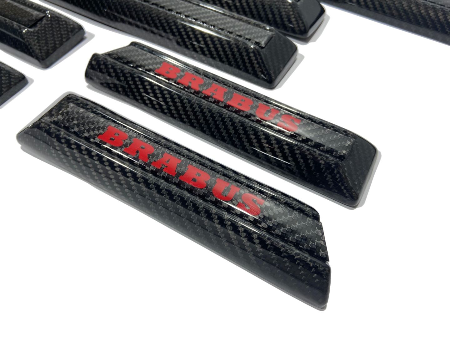 Carbon Fiber Side Moldings with Insertions Complete Set AMG Brabus Style W463