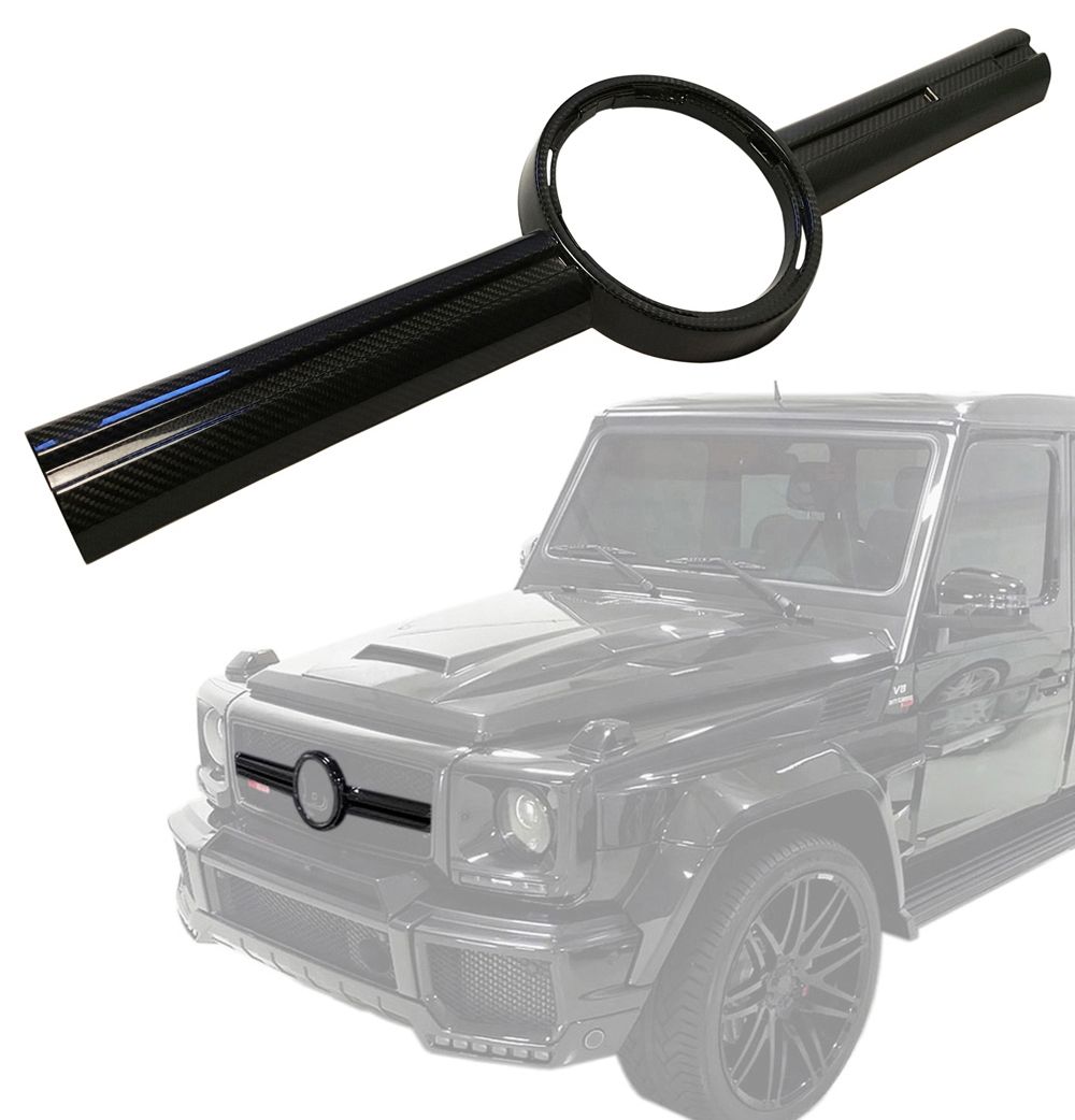 Mercedes-Benz G-Class W463 G63 Brabus Style Carbon Fiber Front Grill Center Trim