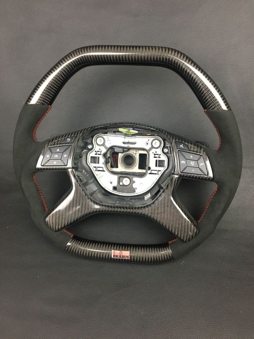 Mercedes-Benz ML GL GLS GLE G W463 W212 E Brabus Steering Wheel Carbon Alcantara