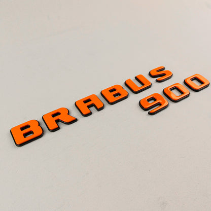 Brabus 900 Orange Badges Emblems Set for Mercedes-Benz W463 W463A W464