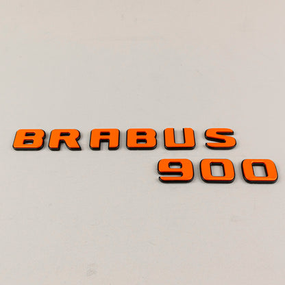 Brabus 900 Orange Badges Emblems Set for Mercedes-Benz W463 W463A W464