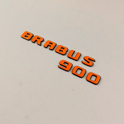 Brabus 900 Orange Badges Emblems Set for Mercedes-Benz W463 W463A W464