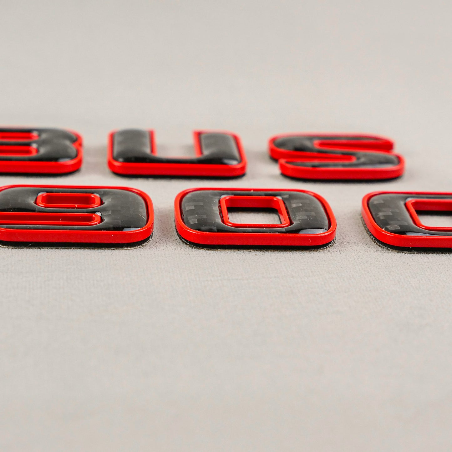 Brabus 900 Red Metal with Carbon Badges Emblems Set for Mercedes-Benz W463 W463A W464