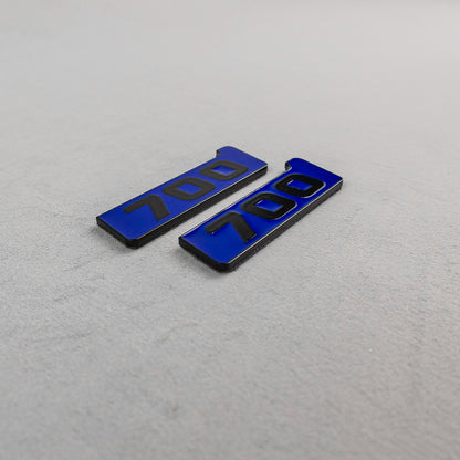 Brabus 700 Blue Metal Fender Emblem Logo Badge for Mercedes-Benz W463 G-Class