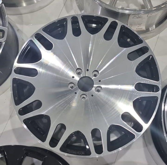Brabus Style Monoblock M Platinum Edition Rims R22 Chrome for Mercedes-Benz W463A G-Class G Wagon