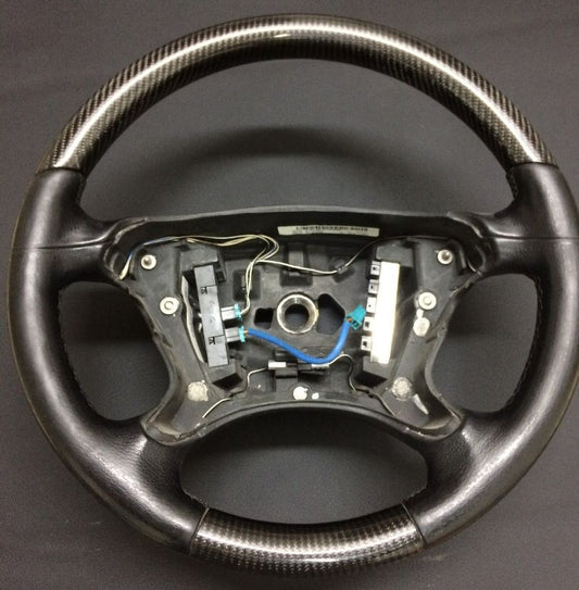 Mercedes-Benz CLK E-Class G-Class W463 W211 W209 Steering Wheel Leather Carbon