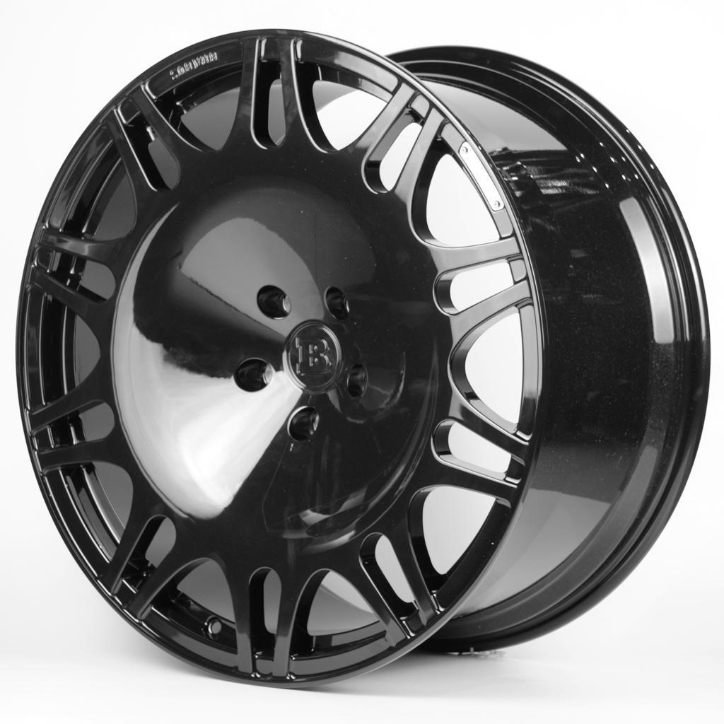 Brabus Style Monoblock M Platinum Edition Rims R22 Black Gloss for Mer ...