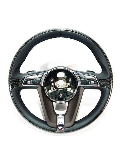 BENTLEY BENTAYGA ORIGINAL CARBON AND LEATHER STEERING WHEEL with paddle shifters