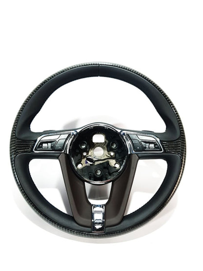 BENTLEY BENTAYGA ORIGINAL CARBON AND LEATHER STEERING WHEEL with paddle shifters