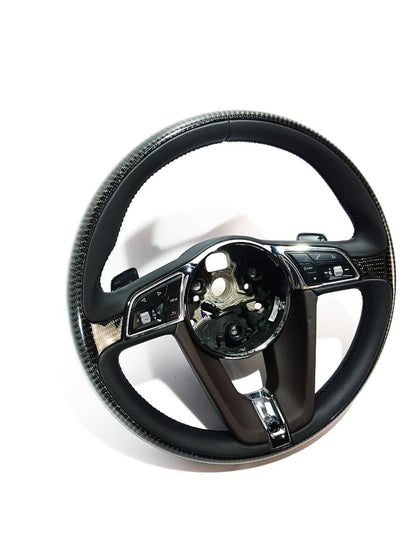 BENTLEY BENTAYGA ORIGINAL CARBON AND LEATHER STEERING WHEEL with paddle shifters