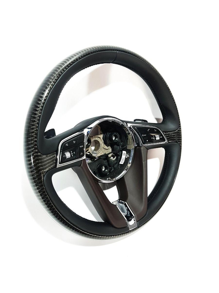 BENTLEY BENTAYGA ORIGINAL CARBON AND LEATHER STEERING WHEEL with paddle shifters