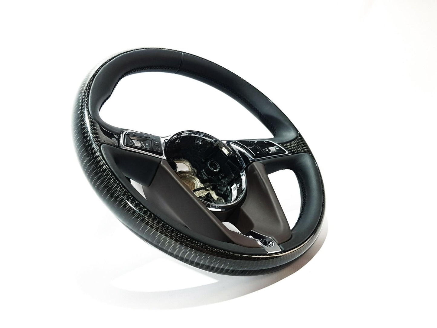 BENTLEY BENTAYGA ORIGINAL CARBON AND LEATHER STEERING WHEEL with paddle shifters