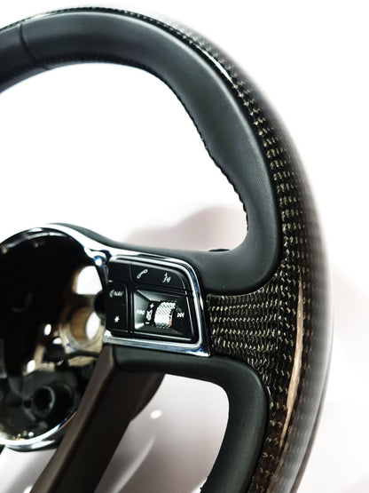 BENTLEY BENTAYGA ORIGINAL CARBON AND LEATHER STEERING WHEEL with paddle shifters