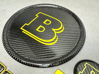 Brabus 800 Style Yellow Badges Set Emblems for Mercedes-Benz W463 W463A W464 W465 G Wagon