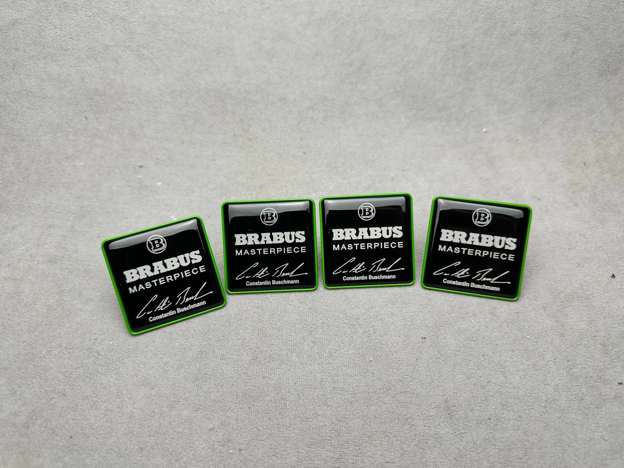 Brabus Masterpiece Style Green Seat Metal Emblems Set 4 pcs Mercedes-Benz W463A W465 G-Class G Wagon