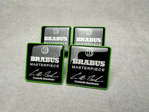 Brabus Masterpiece Style Green Seat Metal Emblems Set 4 pcs Mercedes-Benz W463A W465 G-Class G Wagon