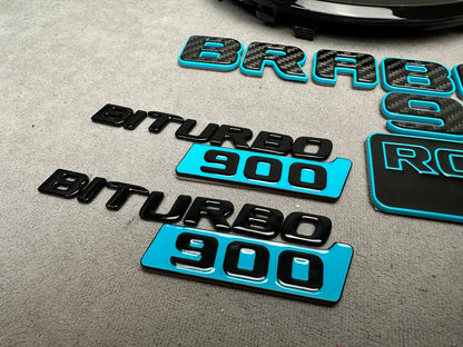 Brabus 900 Rocket Edition Style Blue Emblem LED Set for Mercedes-Benz Cars G Wagon W463A W465