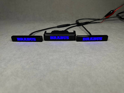 G Wagon LED Fender Emblem and Grill Badge Brabus Style Logo for Mercedes w463a w464 w465
