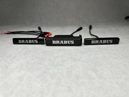 G Wagon LED Fender Emblem and Grill Badge Brabus Style Logo for Mercedes w463a w464 w465