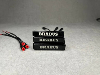 G Wagon LED Fender Emblem and Grill Badge Brabus Style Logo for Mercedes w463a w464 w465