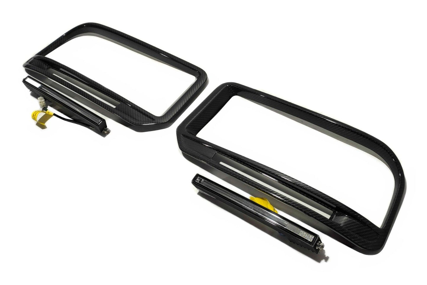 Carbon Front Bumper Inserts with LEDs Widestar Brabus for Mercedes-Benz W463A G-Wagon