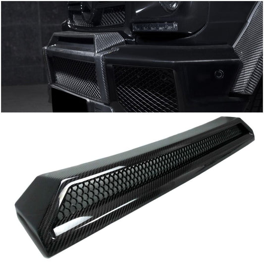 Carbon Fiber Front AMG Style Bumper Upper Attachment for Mercedes-Benz W463 G Wagon