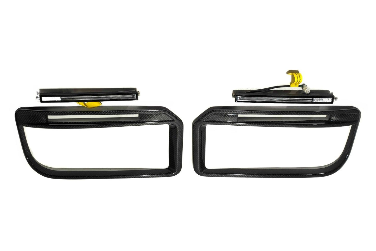 Carbon Front Bumper Inserts with LEDs Widestar Brabus for Mercedes-Benz W463A G-Wagon