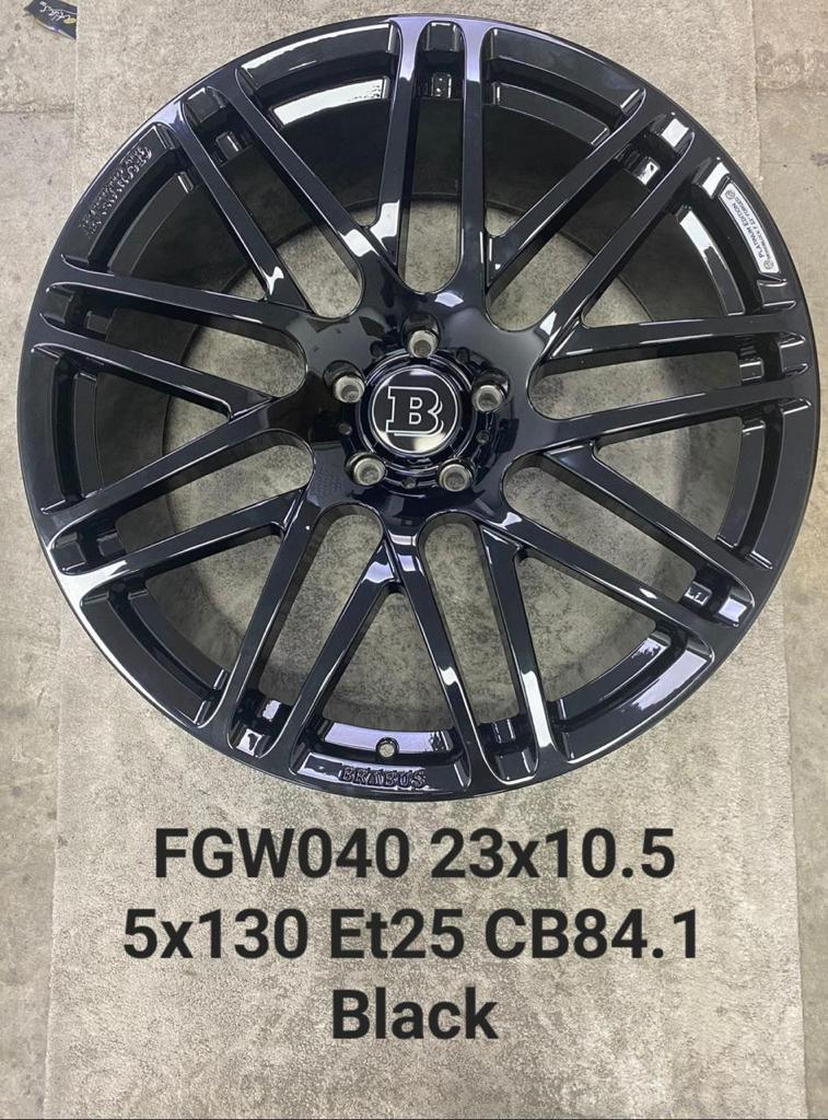 Tws R23 Rim BRABUS Style Rims R23 BLACK GLOSS for Mercedes-Benz W463A G-Class G Wa ...