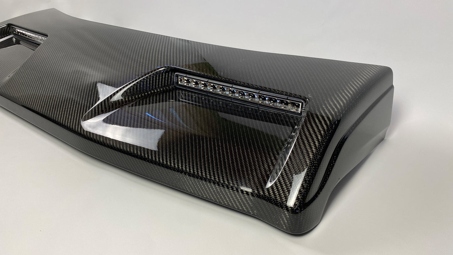 Mercedes-Benz W463A 4x4 Squared Carbon Fiber Front Roof LED Spoiler