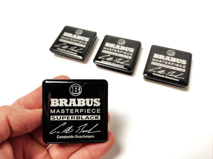 Brabus Superblack Masterpiece Floor Mat Metal Emblems Mercedes-Benz W463A G-Class