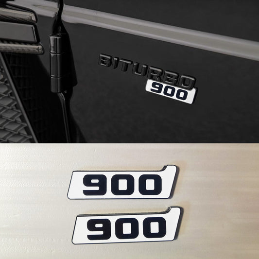 900 Fender Emblems Superwhite 900 Logo Badge made for G-Class G Wagon w463 w463a